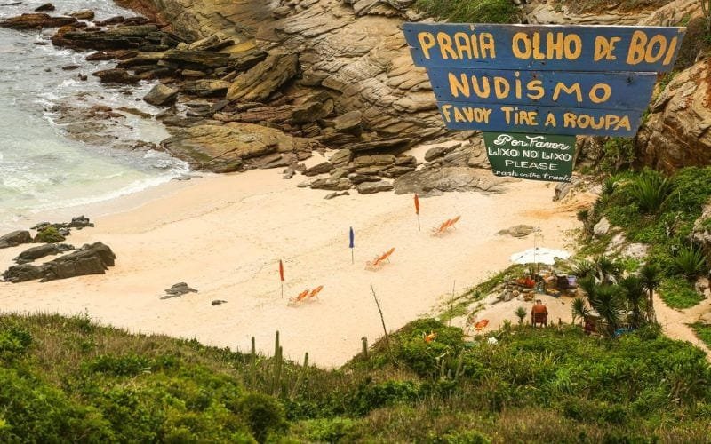 Praia-Olho-de-Boi-Buzios-RJ Praias de Nudismo: 10 Destinos – Saiba Onde Elas Ficam